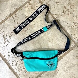 Victoria's Secret PINK Teal Fanny Pack With Adjustable Strap